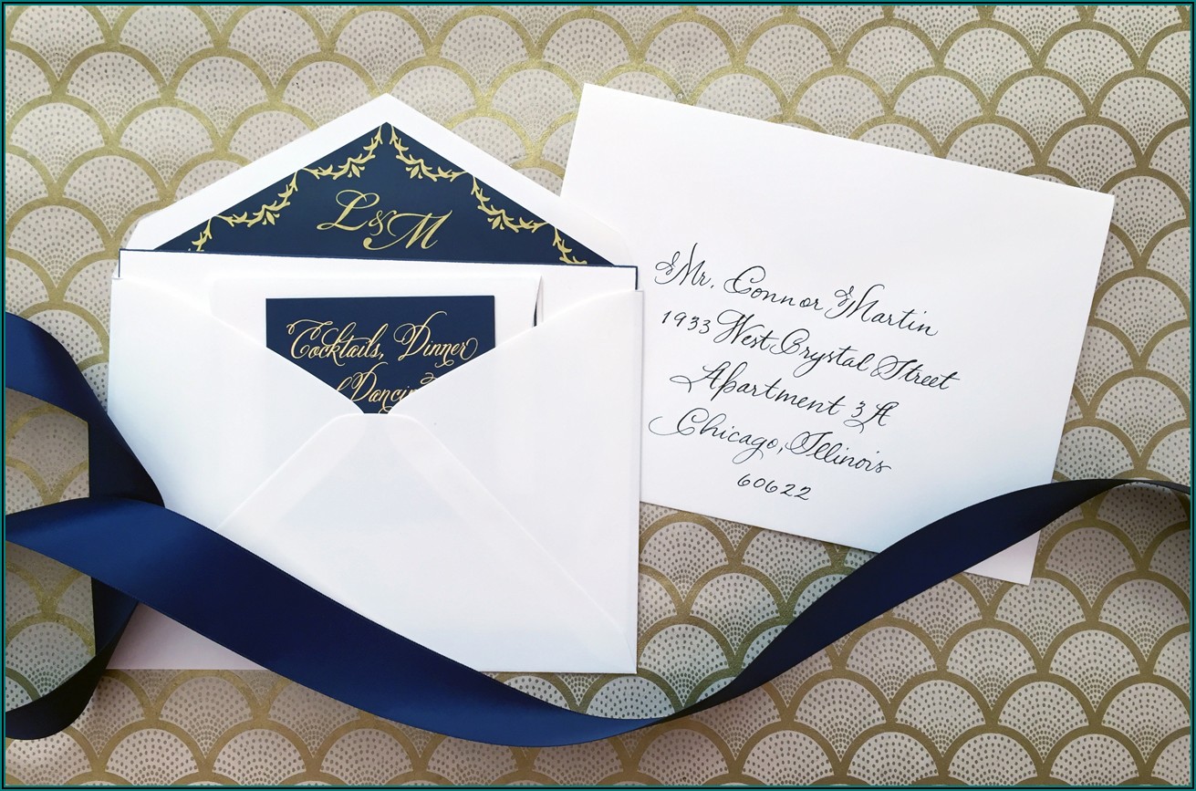 Inner And Outer Wedding Invitation Envelopes