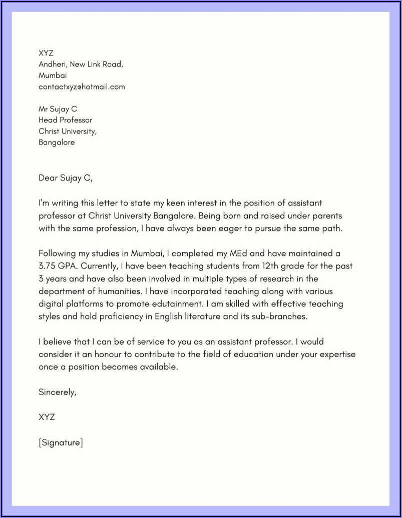 Letter Of Intent Template Word Australia