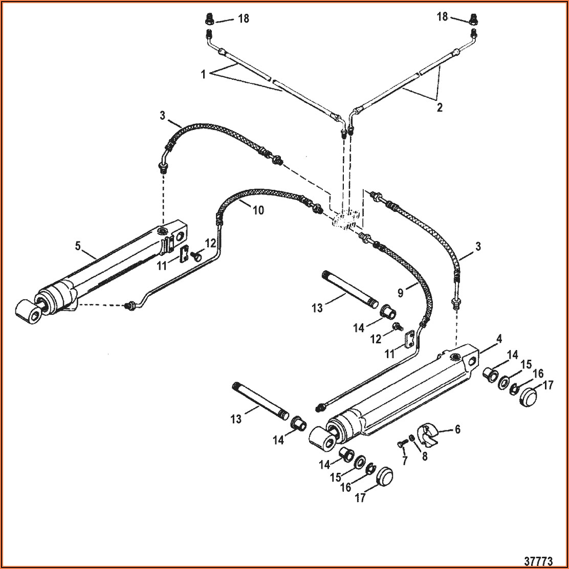 Mercruiser Power Trim Pump Hose Diagram