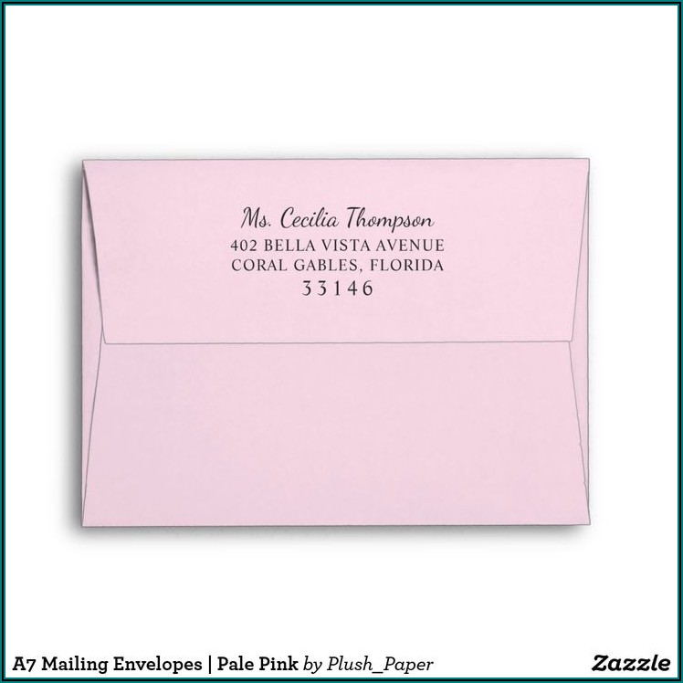 Pale Pink A7 Envelopes