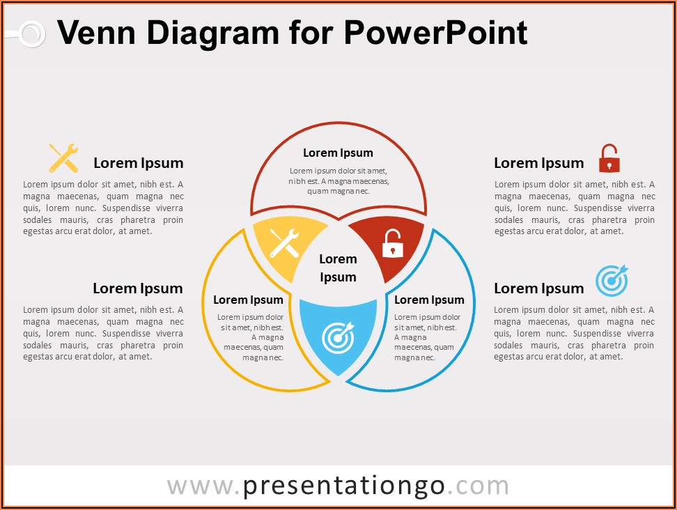 Powerpoint Editable Venn Diagram Template