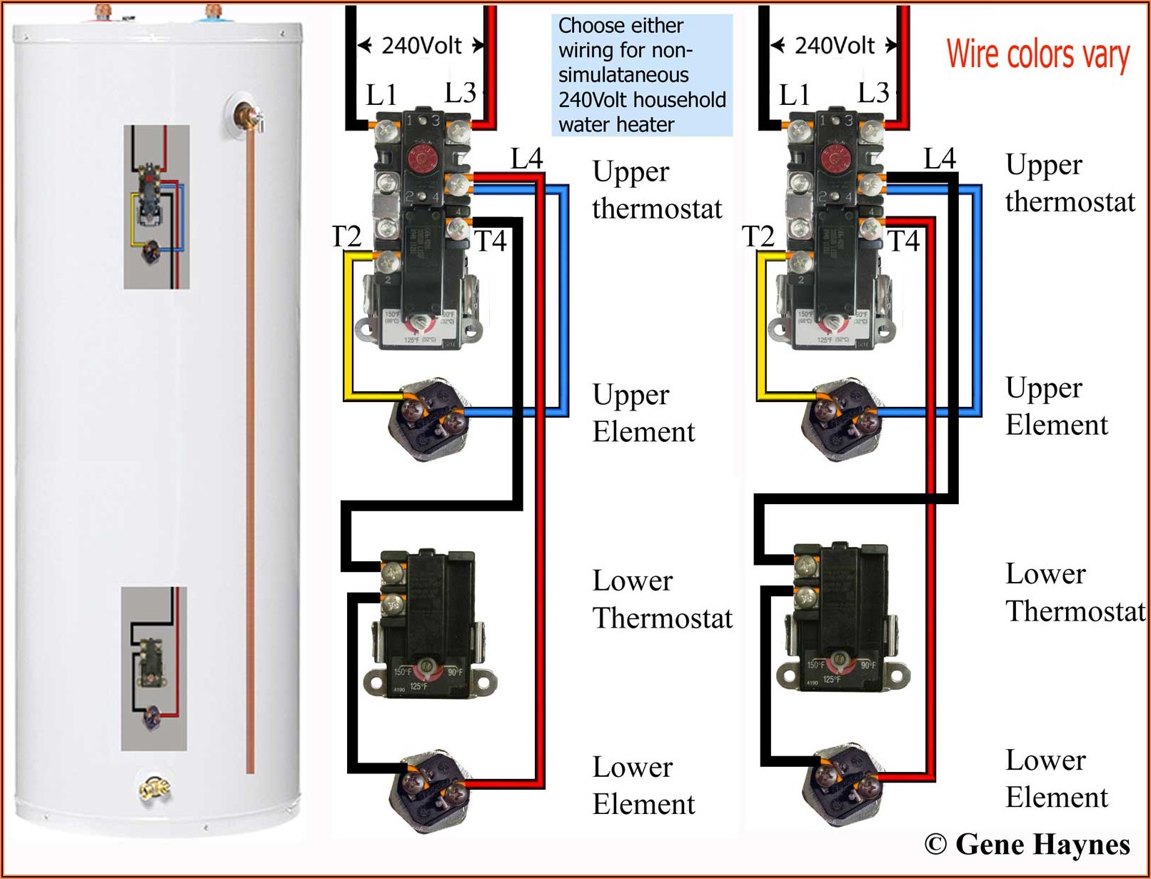 Residential 240v Water Heater Wiring Diagram