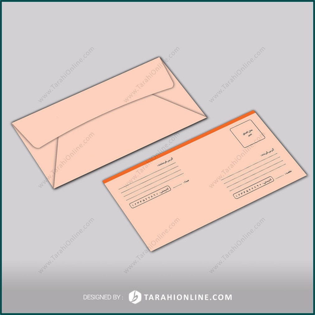 Sender And Recipient Address On Envelope