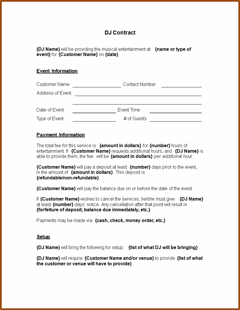 Snow Removal Contract Template Word Doc