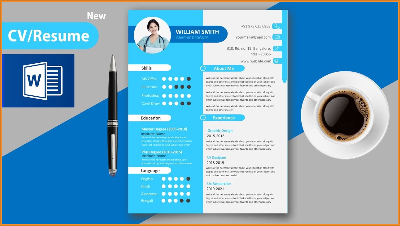 Cv Template In Word Format Free Download
