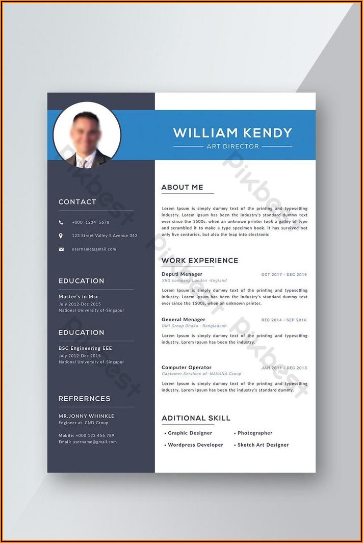 Cv Template Word Download Free