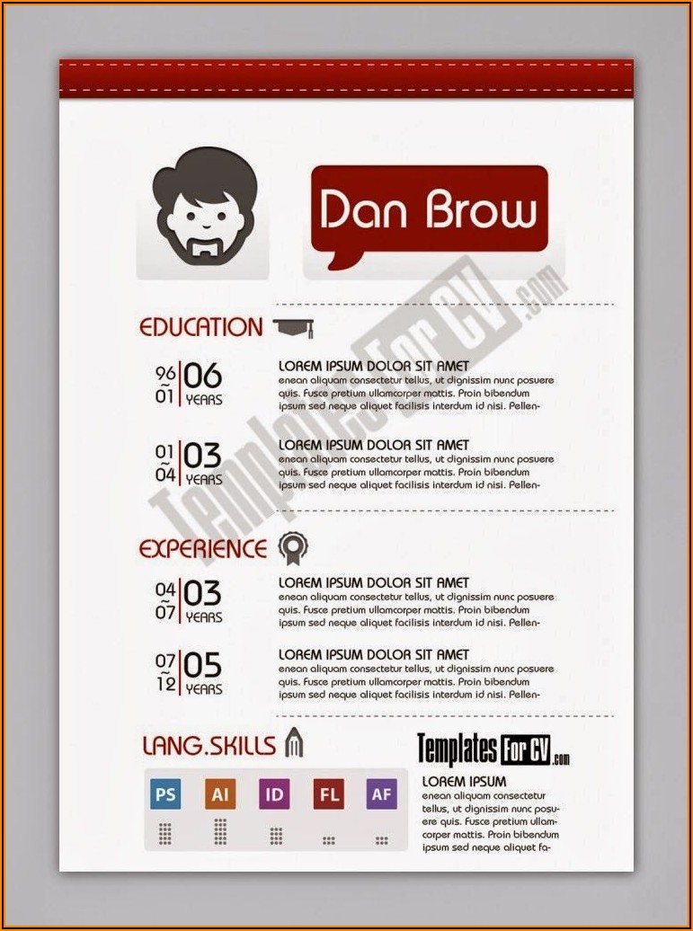 Cv Template Word Format Free Download