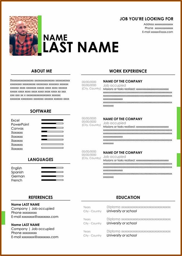 Free Online Resume Templates For Word