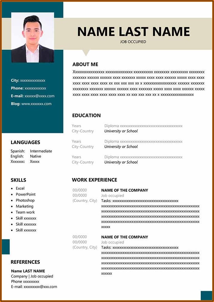 Resume Format For Freshers In Ms Word Free Download