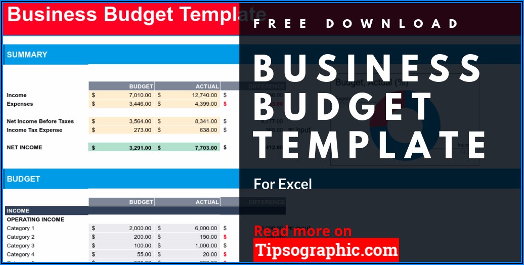 Budget Template Excel Free Download
