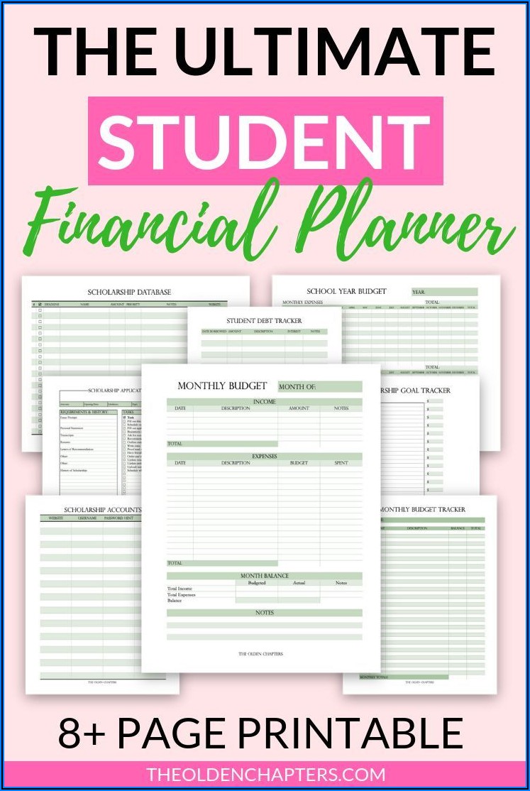Budget Template For University Students