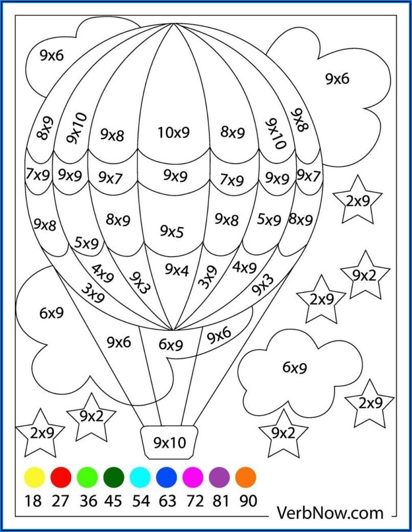 Color By Number Multiplication And Division Worksheets Pdf