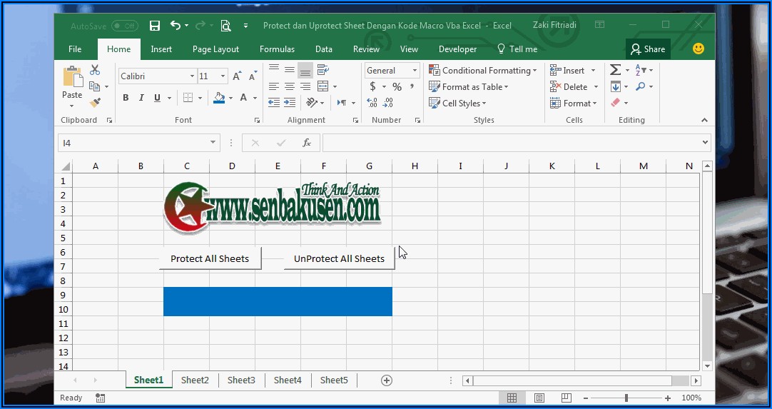 Excel Macro Unprotect Active Sheet
