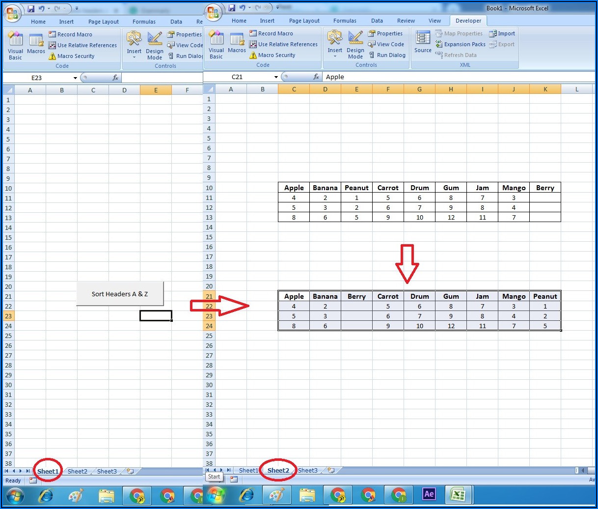 Excel Vba Sort With Multiple Header Rows
