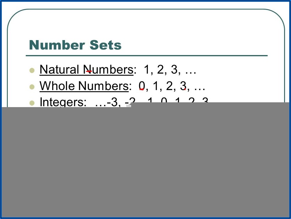 Integers Real And Rational Numbers Worksheet