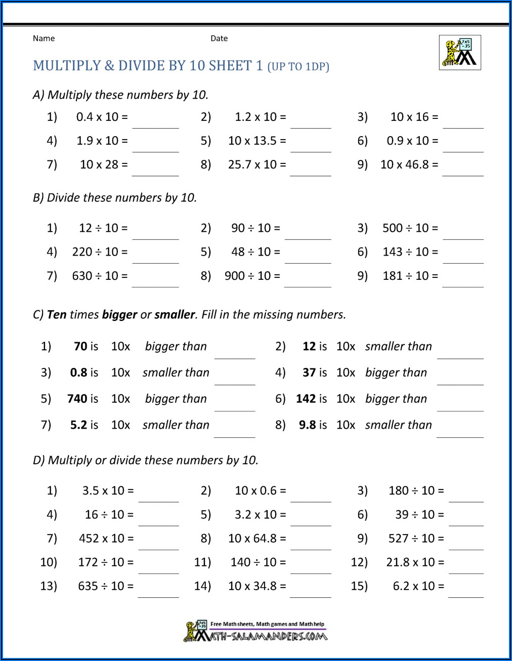Multiplying Decimals Word Problems Worksheets 6th Grade Pdf