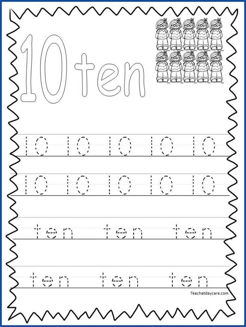 Preschool Printable Numbers 1 20