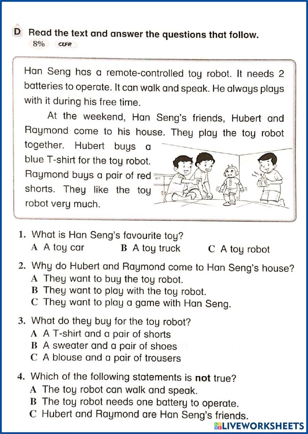 Reading Comprehension Worksheets For Adults Free
