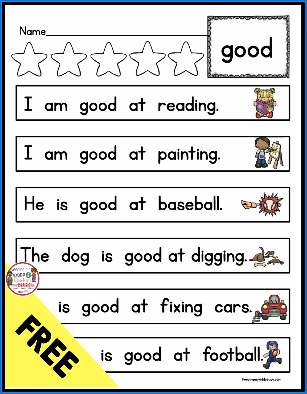 Sight Words And Worksheets