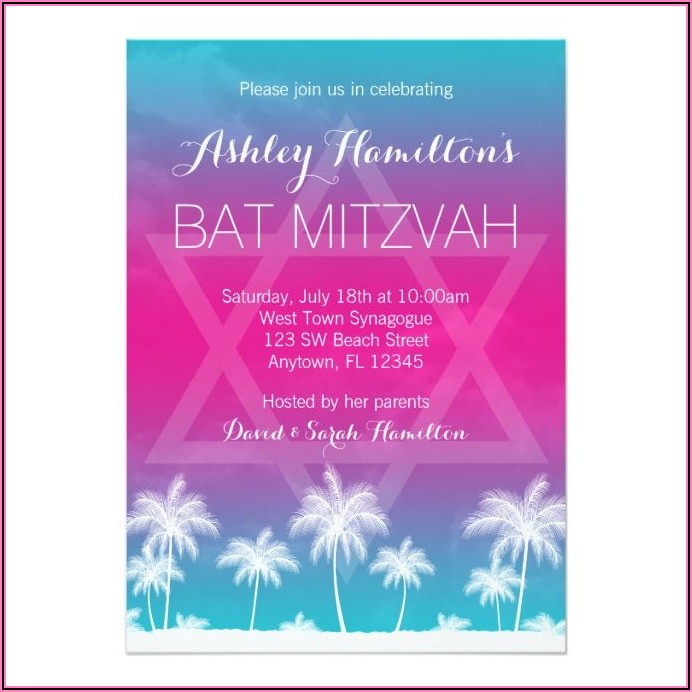 Bat Mitzvah Invitations