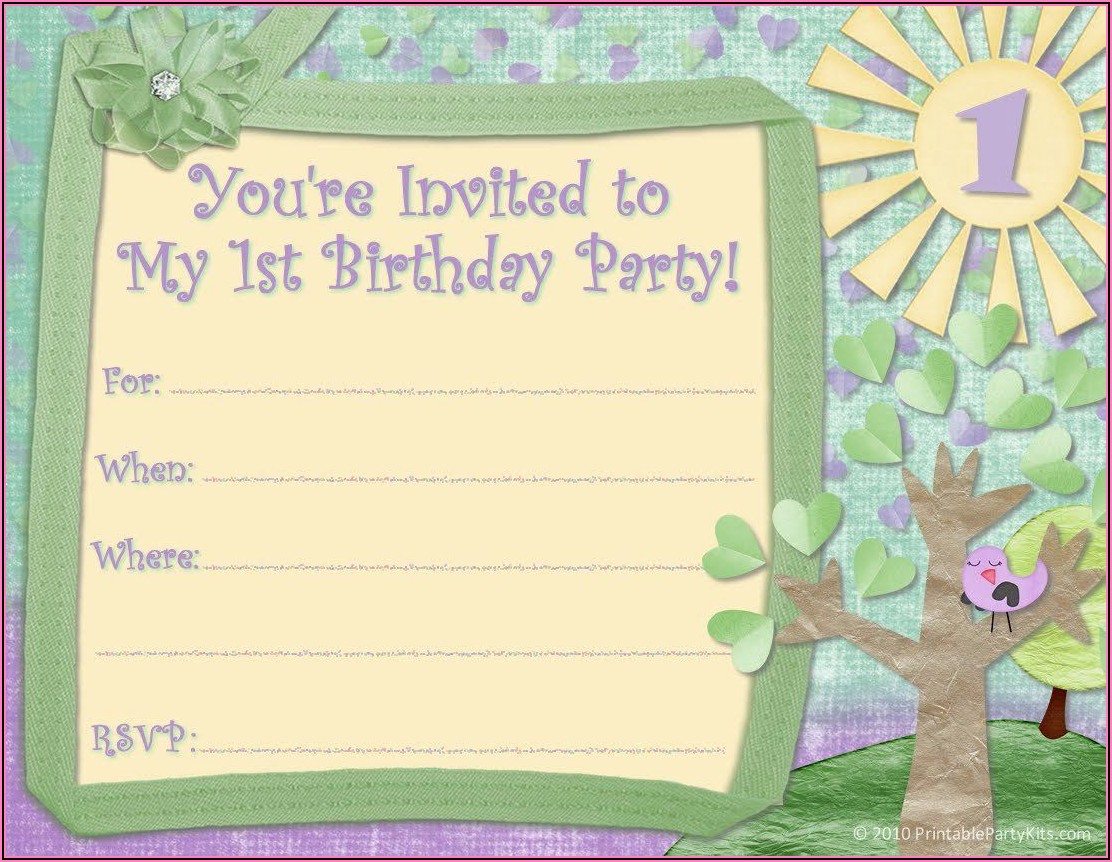 Boy Birthday Party Invitation Template