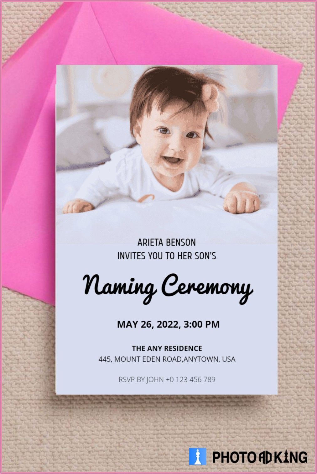 Free Baby Naming Ceremony Invitation Templates