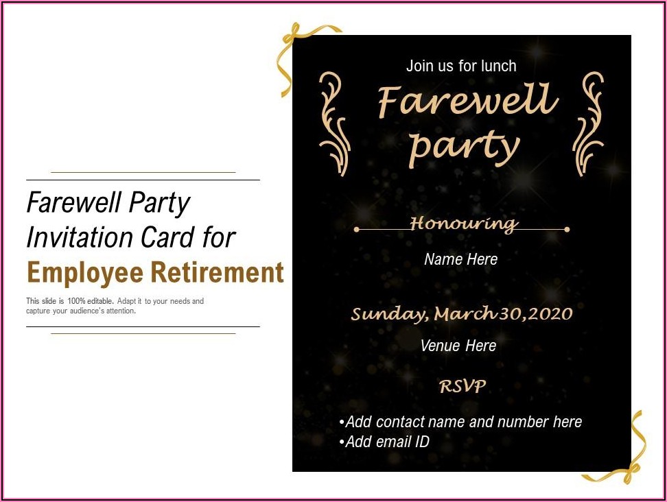 Free Downloadable Farewell Invitation Templates
