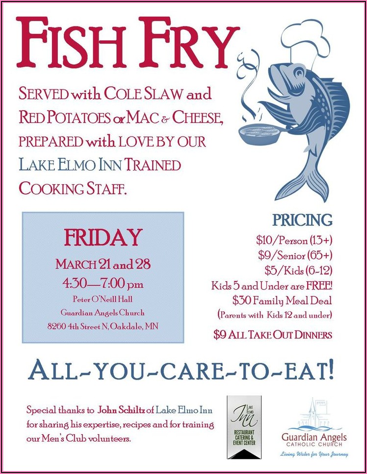 Free Fish Fry Invitations Printable