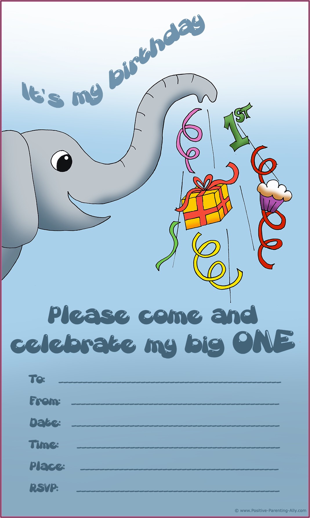Free Printable Little Girl Birthday Invitations