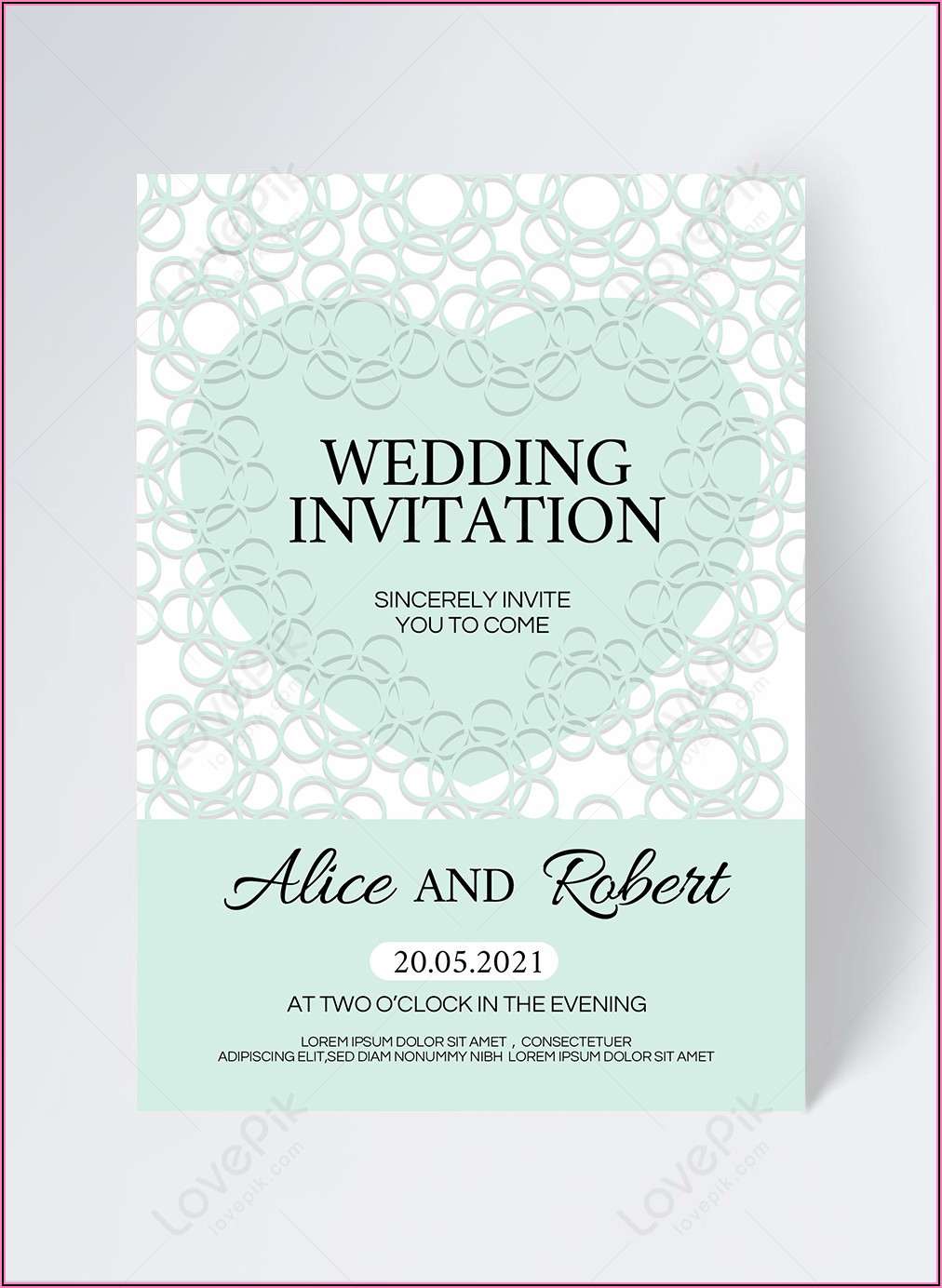 Laser Cut Wedding Invitation Template Free