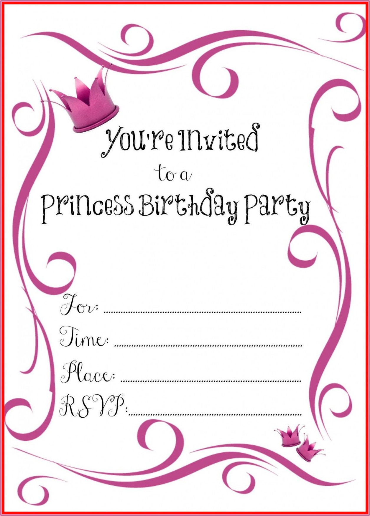 Online Birthday Invitation Card Maker Free Printable