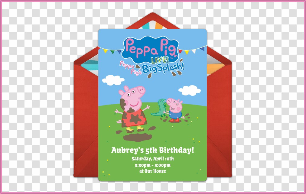 Peppa Pig Invitations Online Free