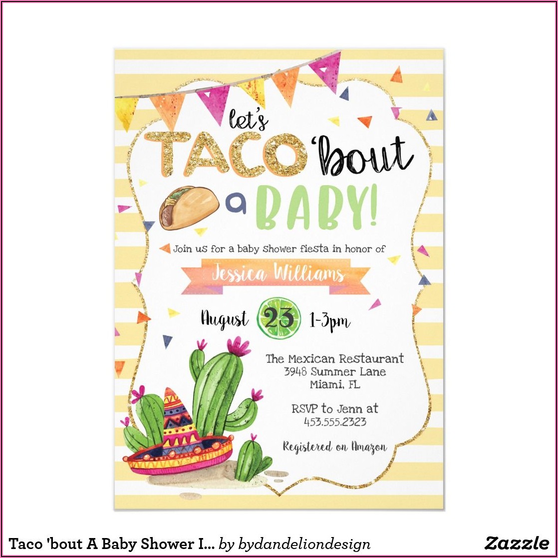 Taco Bout A Baby Invitations